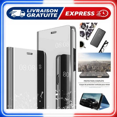 Coque Miroir Étui Samsung Galaxy S21 5G Transparent Antichoc - Photo 1/4