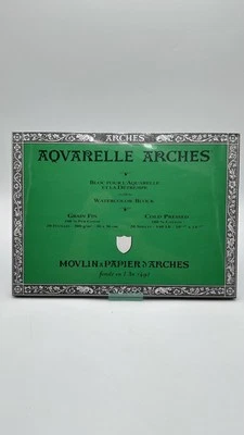 Neu Arches Aquarelle Water Color Block Hohe Qualität Watercolor Paper 10"x14"