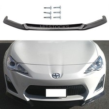 Fits 13-16 FRS FR-S GT86 GT Style Black Add-On Front Bumper Lip Spoiler Chin PU