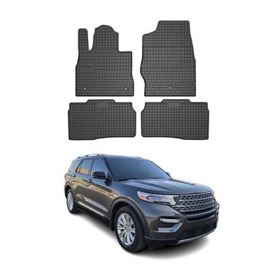 OMAC Gummi Fußmatten für Ford Explorer 2020-2026 Automatten Gummi Schwarz 4tlg