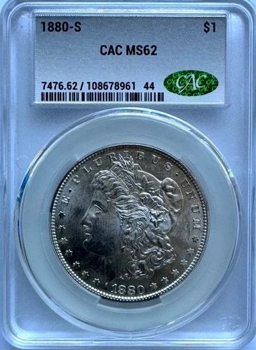 1880-S Morgan Dollar, MS 62 CAC, NR