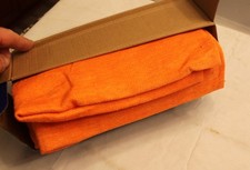 MIULEE Burlap Linen Throw Pillow Covers 20X20 Inch Set of 2 Orange Fall Decorati