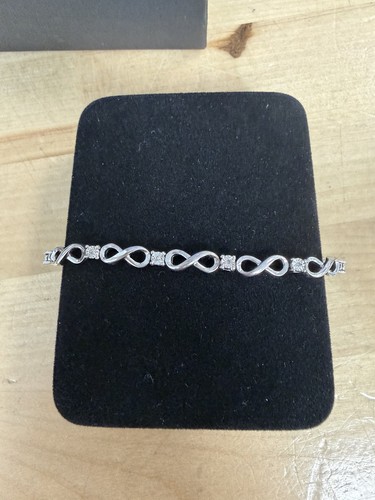 Sterling Silver 925 Infinity Bracelet