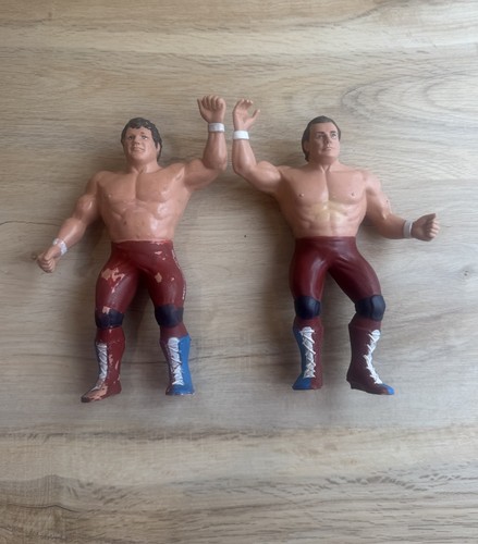 WWF LJN British Bulldogs Vintage Wrestling Figures...