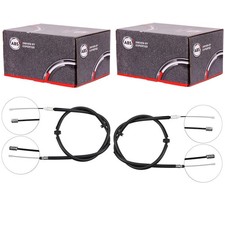 2x A.B.S. HANDBREMSSEILE HINTEN passend für RENAULT KANGOO SCHEIBENBREMSE LINKS+