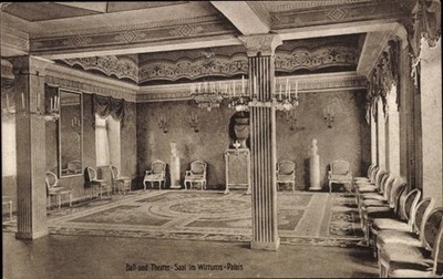 Postcard Weimar in Thuringia, ball and theatre hall in the Wittum Palace - 4833628
