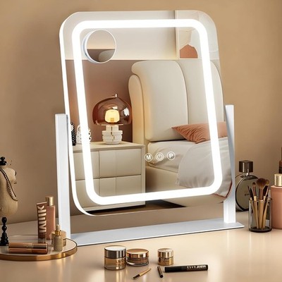 Vanity Mirror with Lights 15''×13'', Led Makeup Mirror, Lighted Makeup Mirror w...