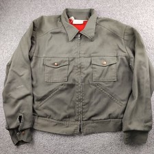 VTG 60s 70s Dickies Bomber Jacket Fleece Lined Ideal Zip Size 44 Large mens