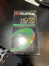 BRAND NEW Fujifilm VHS Blank Video Tape 6 hours HQ 120 High Quality New Sealed