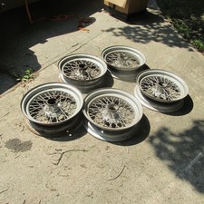 Mg Tc Allard One Each Wire Wheel Triumph Jaguar  Center Laced 16 Spokes48