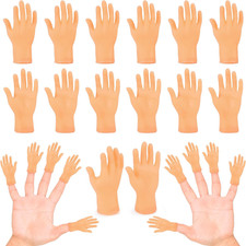 30 Pcs Tiny Finger Hands Mini Fingers Funny Hand Puppets, Miniature Small Hands