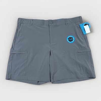 Birdie Bound Cargo Short Men's Size 44 Gray Two Way Stretch Fabric Zip Fly