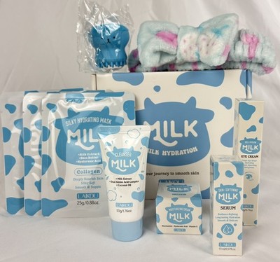 LAIKOU Milk Cleansing Hydration Skincare - 9 Piece System Set Kit  exp. 2030