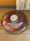 Hull Lid Brown Ovenware Drip Edge Pottery  Casserole 7” Bowl Replacement TOW