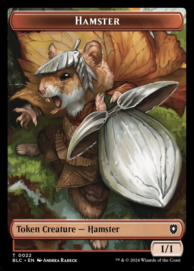 Hamster / City's Blessing Double-Sided Token 22 // 40 Commander