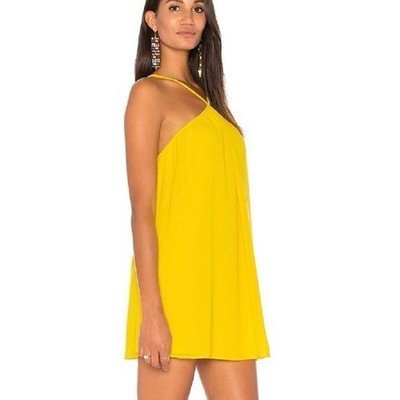Show Me Your MuMu Lexington Mini YELLOW Dress Size S