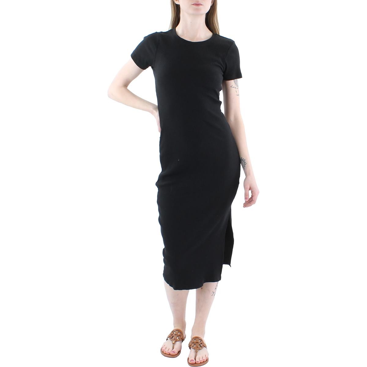 Cotton On Womens Black Fitted Sheath Dress Semi-Formal Long XS BHFO 0666