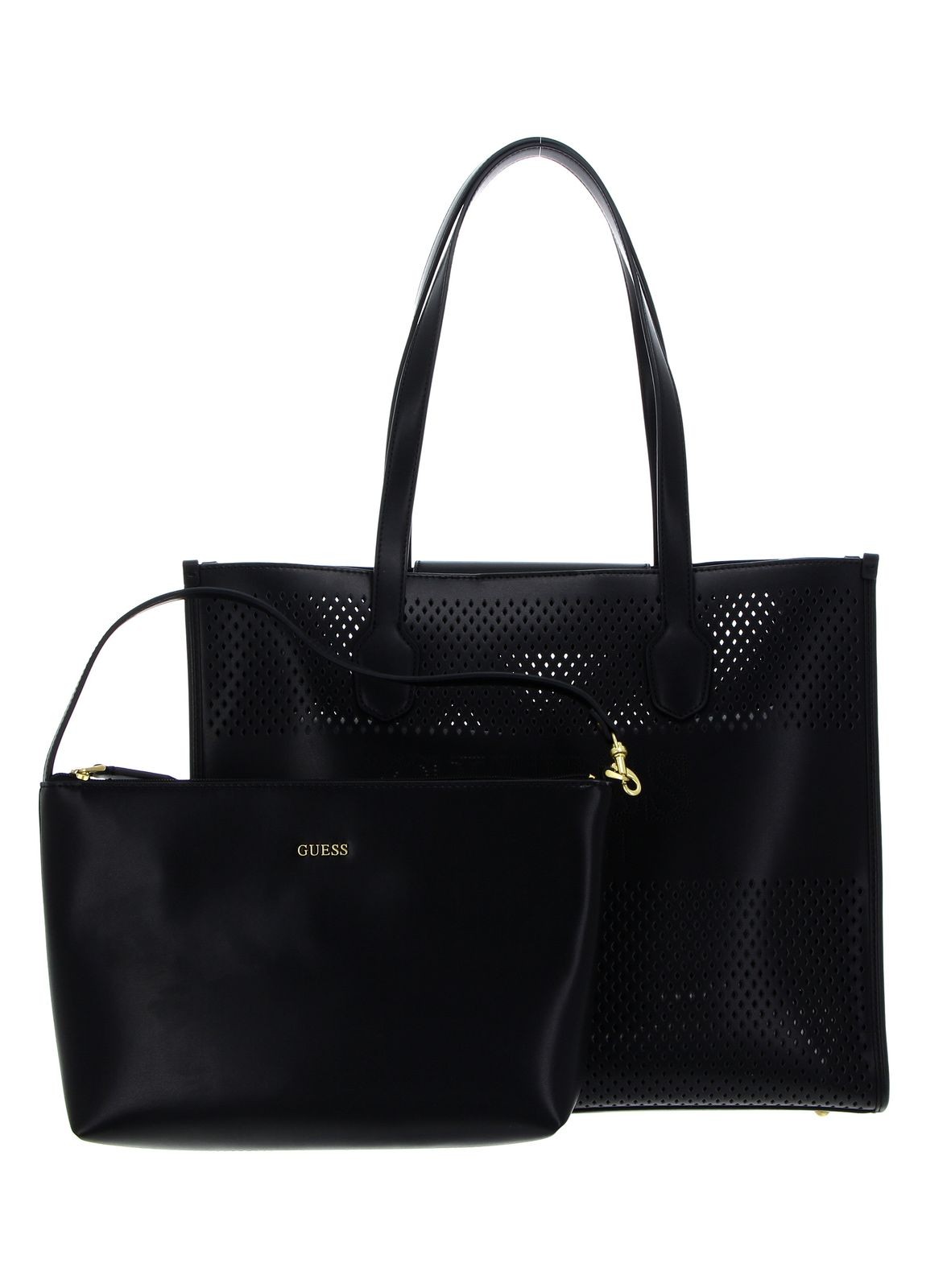 GUESS shoulder bag Katey Perf Tote Black