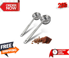Stainless Steel Coffee Scoop Long Handle Tablespoon Measuring Spoon for Kitchen