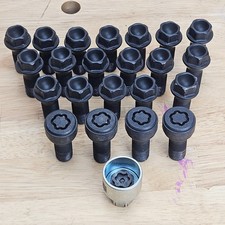 Bmw M14x1.25 Wheel Bolts 18 4 Locking Lug Bolts Key Bmw M14x1.25 Wheel Bolts 18 4 Locking Lug Bolts Key
