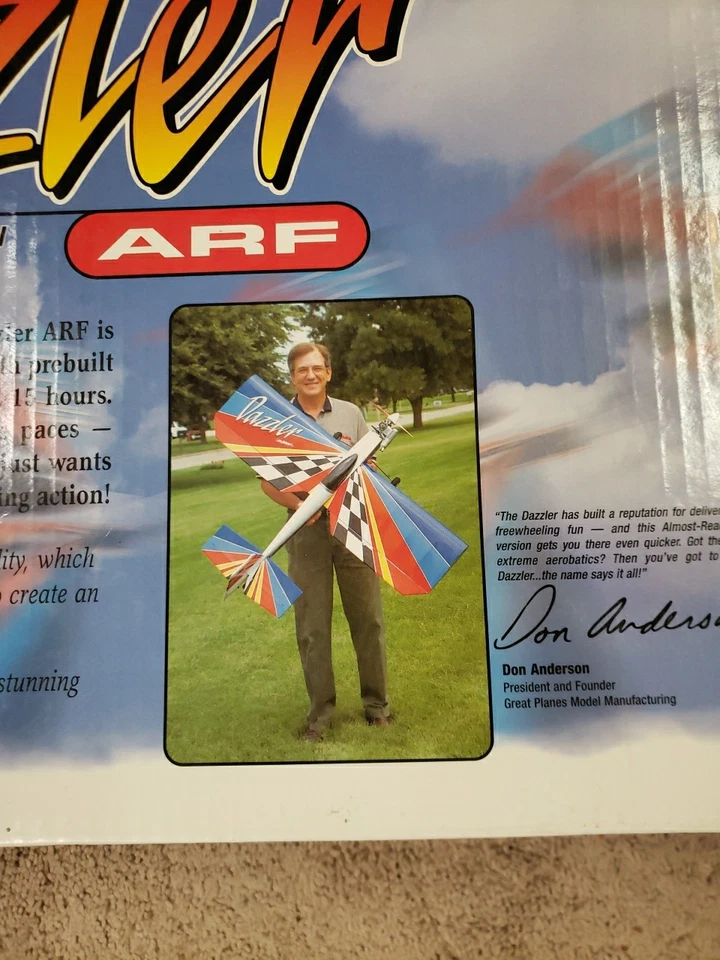 GREAT PLANES ARF - Dazzler 40 Size RC Plane  - 48" WS - O25 - Image 2 of 4