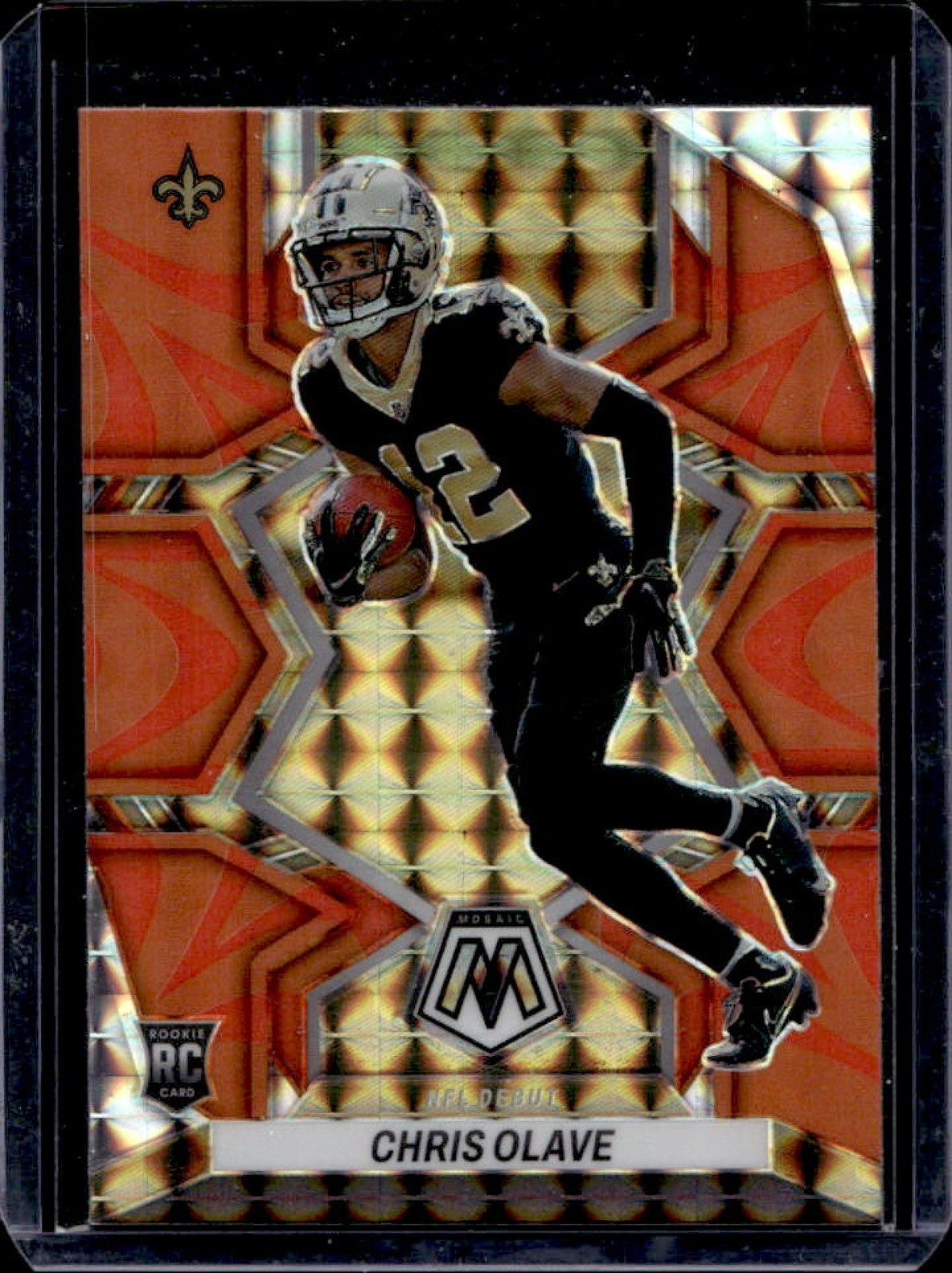 Chris Olave Panini Mosaic #277 Reactive Orange