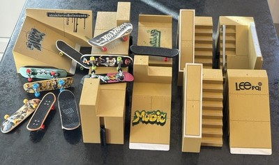 Tech Deck Finger Skateboard Skatepark Bundle Fingerboard Set Rampen Sammlung