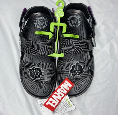 Crocs Classic All-Terrain Black Panther Sandals Mens Sz 13 Marvel Wakanda Slides Crocs Classic All-Terrain Black Panther Sandals Mens Sz 13  main image 4