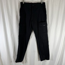 New Wrangler Relaxed Fit Cargo Pants Men's 30x32 Black Heritage Cotton Blend