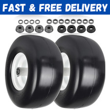 2-pack 13x6.50-6 Flat Free Tire And Wheel - Universal 13x6.5-6 Solid Rubbe Rid 2-pack 13x6.50-6 Flat Free Tire And Wheel - Universal 13x6.5-6 Solid Rubbe Rid