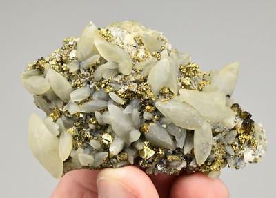 Calcite with Chalcopyrite - Sweetwater Mine, Reynolds Co., Missouri