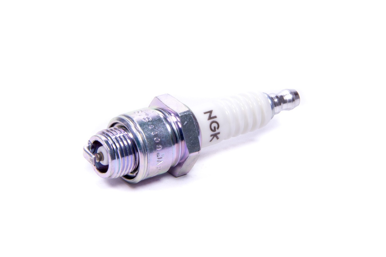 NGK Fits B7S Spark Plug - Standard 14mm Thread, 0.375 In Reach, Gasket Seat