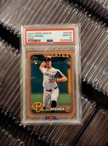 2024 Topps Update Gold Rookie Paul Skenes PSA 10