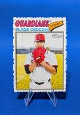 🔥SLADE CECCONI Deckle Edge SSP - 2026 Topps Heritage #87 Cleveland Guardians