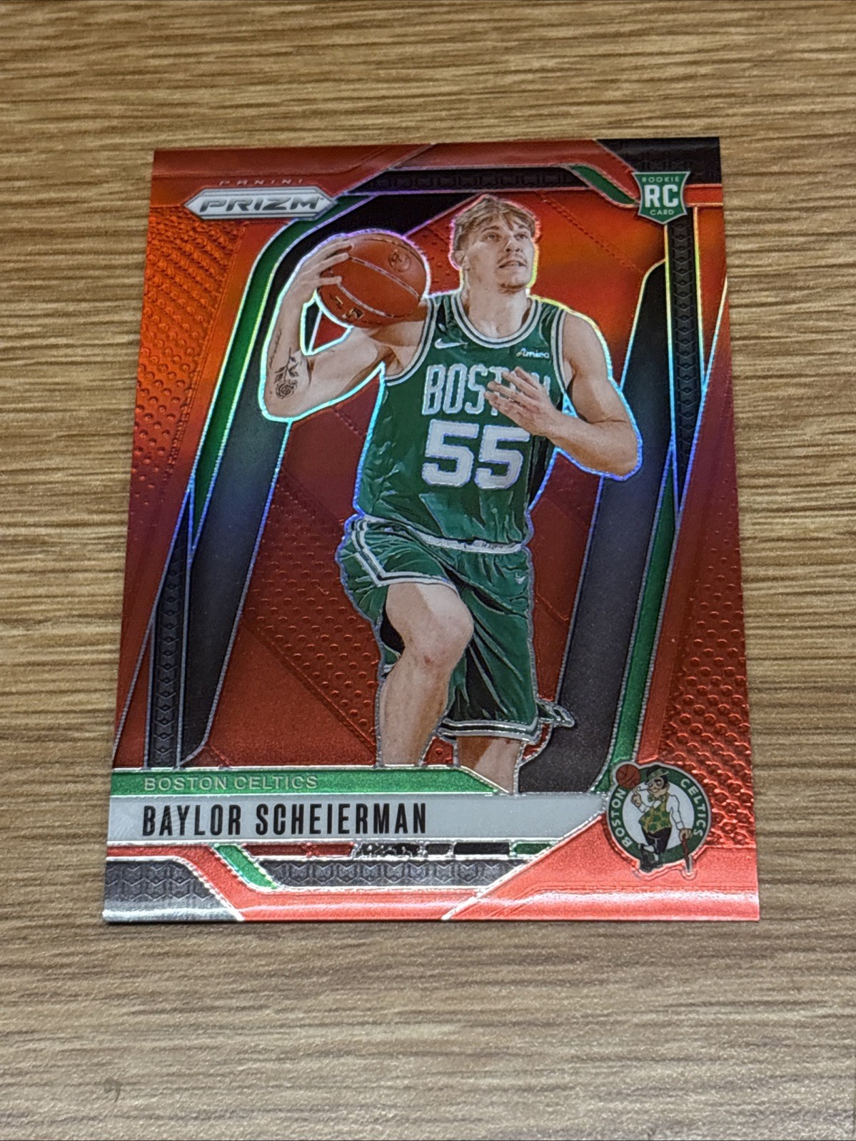 2024-25 Prizm Baylor Scheierman Rookie RC Red Prizm /299 #236 Celtics 🔥