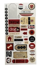 Dog Pet Puppy Cardstock Stickers Scrapbooking Crafts Vet Groomed Woof Puppy Love