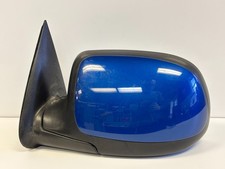 1999-2002 Gmc Sierra 1500 Driver Side Power Door Mirror Blue Oem