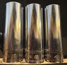 Vintage Snap-on USA 3/8 Drive Metric Deep Soc...
