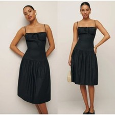 Reformation Analise Dress Black 