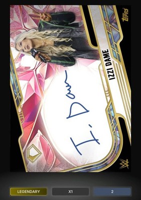 WWE Topps Slam Diamond Icons IZZI DAME Legendary 2cc Digital