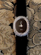 CONCORD DIAMOND 18K WHITE GOLD LADIES WATCH BOX PAPERS APPRAISAL NEW STRAP ‘80’s
