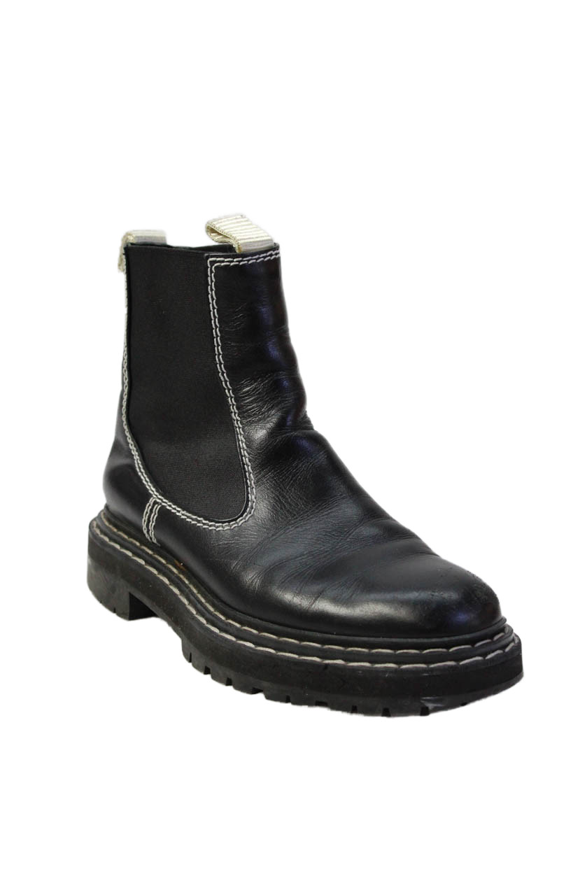 Proenza Schouler Womens Leather Ankle Boots Shoes Black Size 7Free Shipping in US $100+ Orders | $6.95 Orders Below