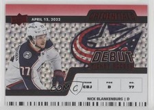 2022 Credentials Debut Ticket Access Horizontal Red 259/299 Nick Blankenburg f0l