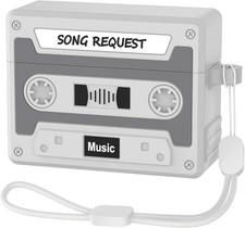 Designer Retro Case Compatible with Airpods Pro 3 2025, Music Cassette Tape Case