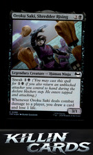 Tarjeta Foil Oroku Saki, Shredder Rising 68 Magic C Teenage Mutant Ninja Turtles casi nueva