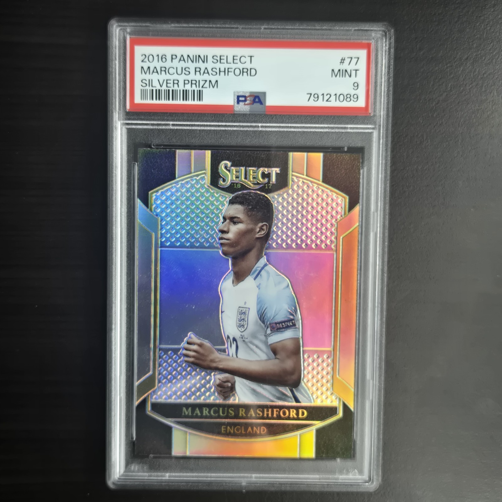 2016 Panini Select Marcus Rashford Silver Prize PSA 9 #77