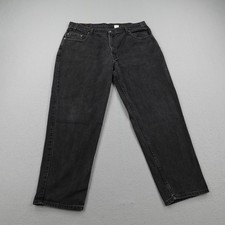 Vintage Levis Jeans Mens 40x30 Black Denim 545 Loose Relaxed Fit Brown Tab Y2K