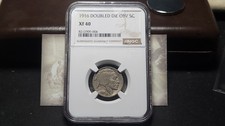 1916 Buffalo Nickel 5C Doubled Die Obverse DDO NGC XF 40 Key Variety