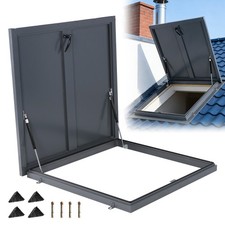Roof Hatch 35.83x35.83in Roof Safety Door with Gas Shock Strut for Home Industry
