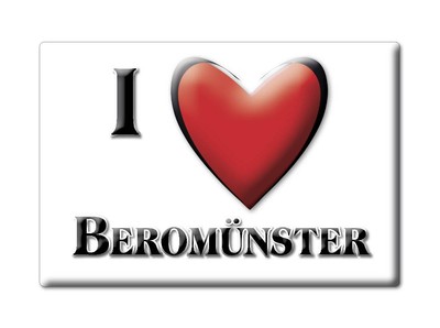 Beromünster, Luzern - Kühlschrankmagnet Schweizer Souvenir Geschenk Ich Liebe
